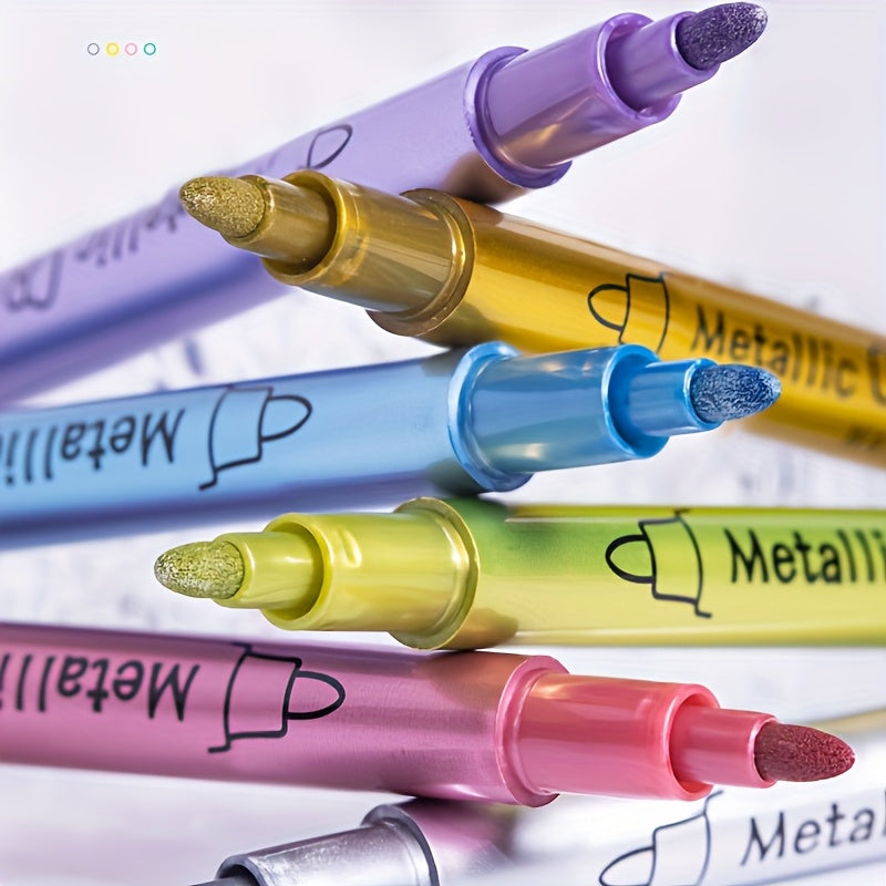 12 Color Metallic Paint Markers
