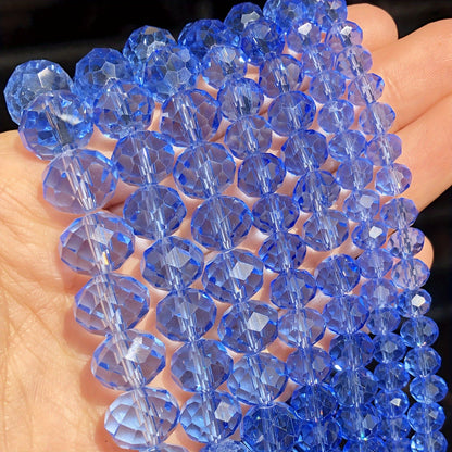 Genuine Multicolor Faceted Rondelle Beads (60-110pcs)