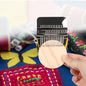 14-Pin Handheld Weaving Loom - Portable Tapestry Repair Tool for Clothes & Jeans, Light Grey