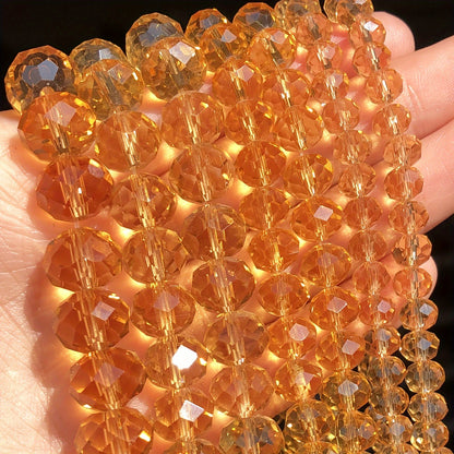 Genuine Multicolor Faceted Rondelle Beads (60-110pcs)