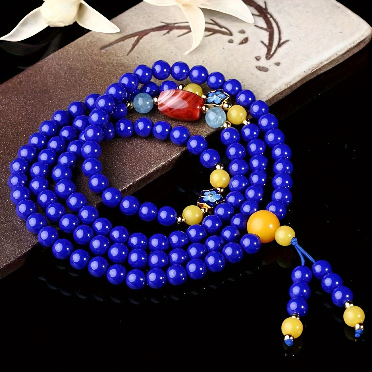 High-Quality Blue Lapis Lazuli Natural Stone Beads