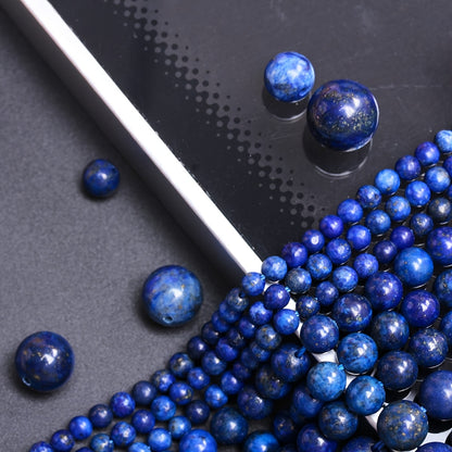 High-Quality Blue Lapis Lazuli Natural Stone Beads