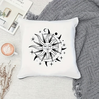 9-Piece Reusable 7.87inch Sun and Moon Stencil Set for Painting on Walls, Furniture, Canvas, Fabric, and Home Decor