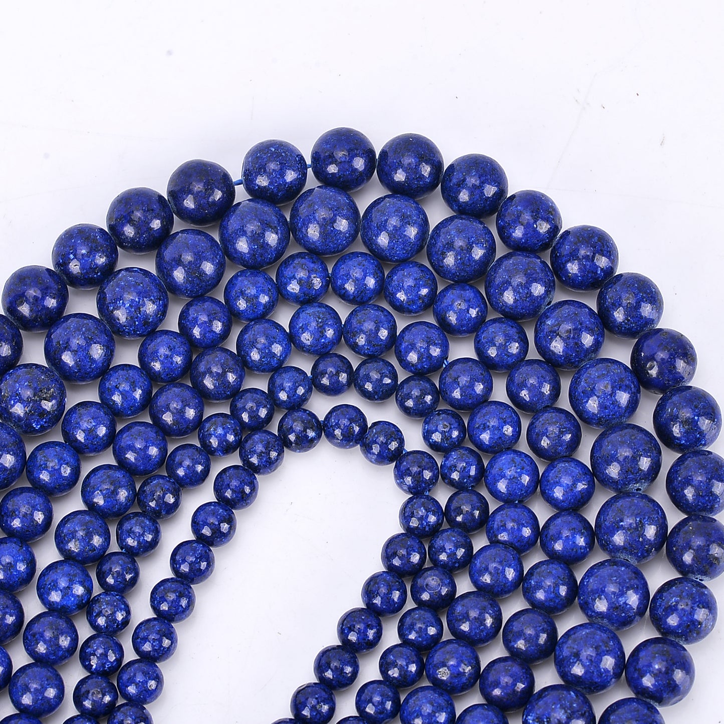 Natural Lapis Lazuli Loose Round Gemstone Beads – 4mm, 6mm, 8mm, 10mm, 12mm