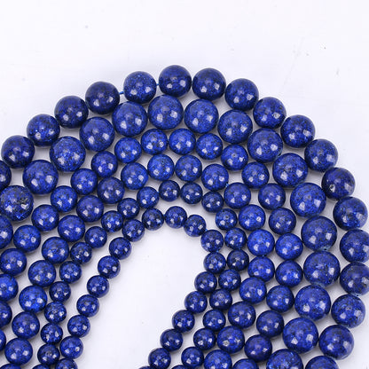 Natural Lapis Lazuli Loose Round Gemstone Beads – 4mm, 6mm, 8mm, 10mm, 12mm