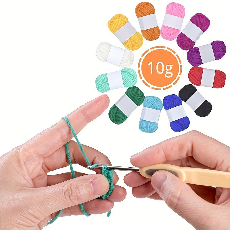 Soft Acrylic Yarn Skeins – Vibrant Colors for Crochet & Knitting