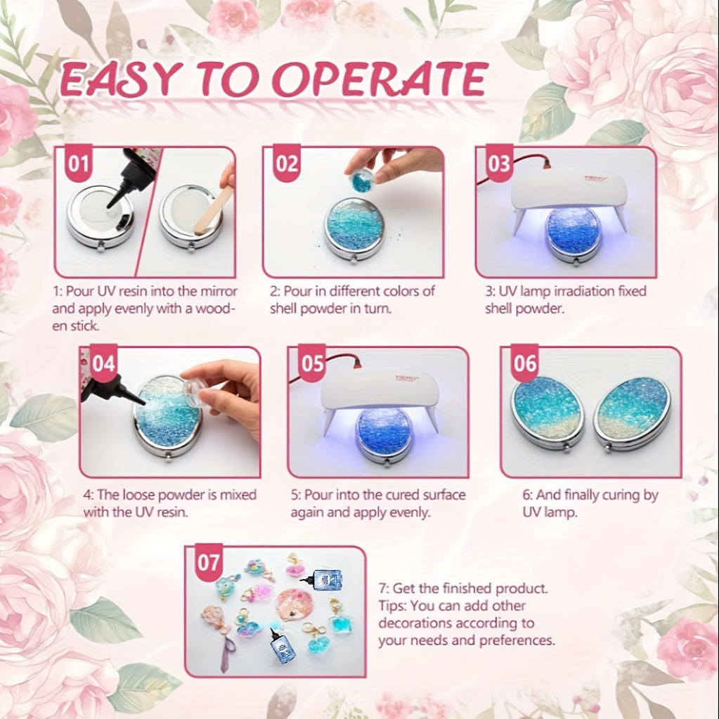 Resin Mold Jewelry Making Kit with Light & Casting Models – 100g / 200g / 300g Transparent Epoxy Resin Set
