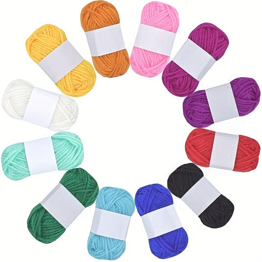 Soft Acrylic Yarn Skeins – Vibrant Colors for Crochet & Knitting