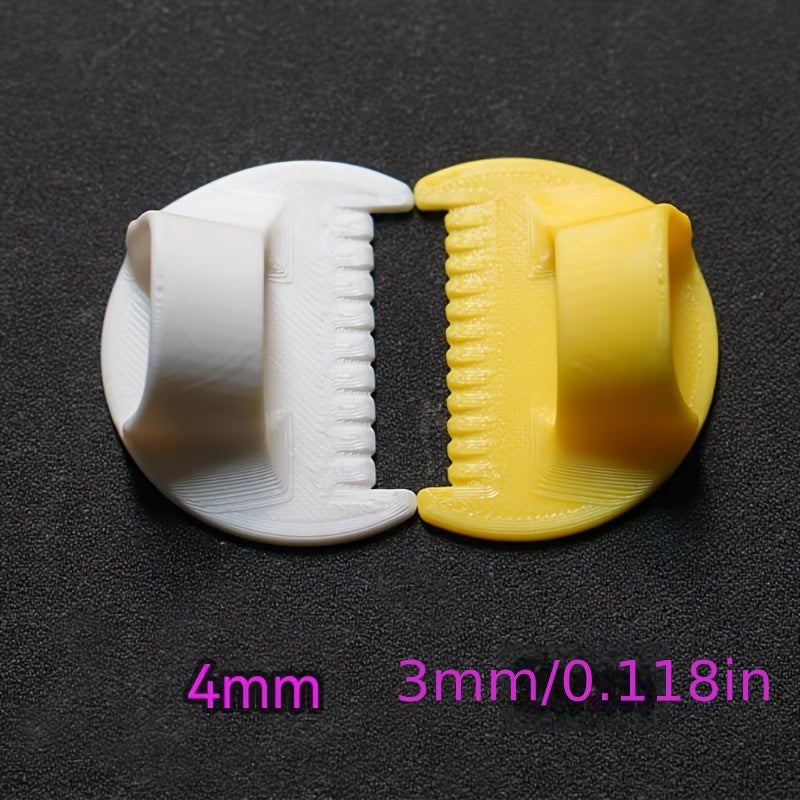 Easy Stitching Tool – Precise Hand Sewing Guide with 4mm & 3mm Spacing | Durable Plastic, Ergonomic Handle, Smooth Edge for Fabric, Quilting & Clothing