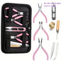 8pcs Jewelry Making Tools Kit with Round Nose Pliers Needle Nose Pliers Diagonal Pliers Wire Cutters Zinc Iron Alloy for DIY Jewelry Repair and Craft