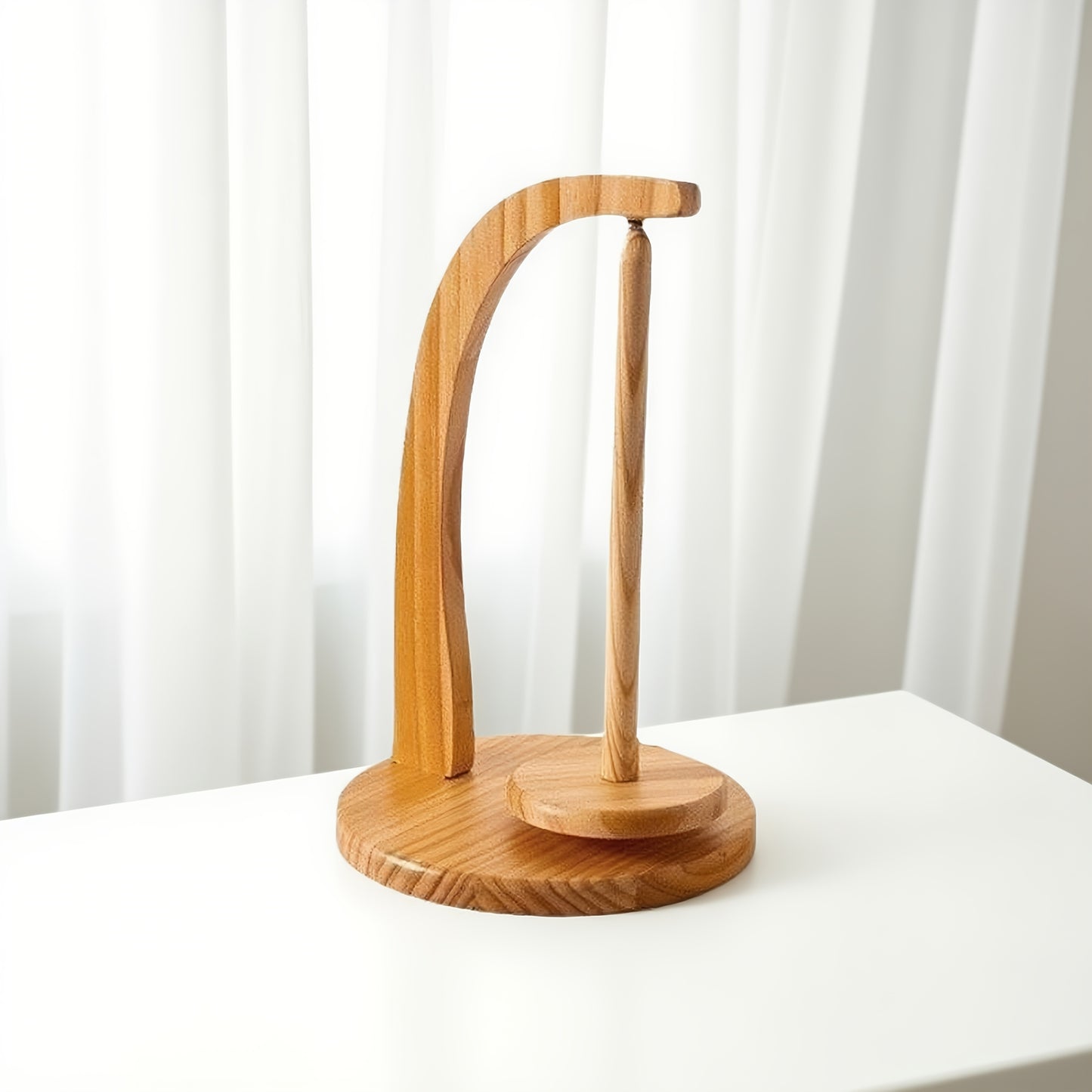 Magnetic Wooden Yarn Spool Holder – Solid Pine Wood- Tangle Free