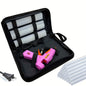 30W Pink Craft Glue Gun Set with 30 Long Glue Sticks – Manual Hot Glue Gun with Plug Combo for DIY Crafts