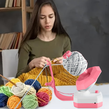 Electric Yarn Ball Winder for Knitting or Crocheting – 10oz Capacity, Speed Control, Adjustable Tension