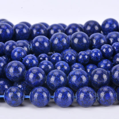 Natural Lapis Lazuli Loose Round Gemstone Beads – 4mm, 6mm, 8mm, 10mm, 12mm