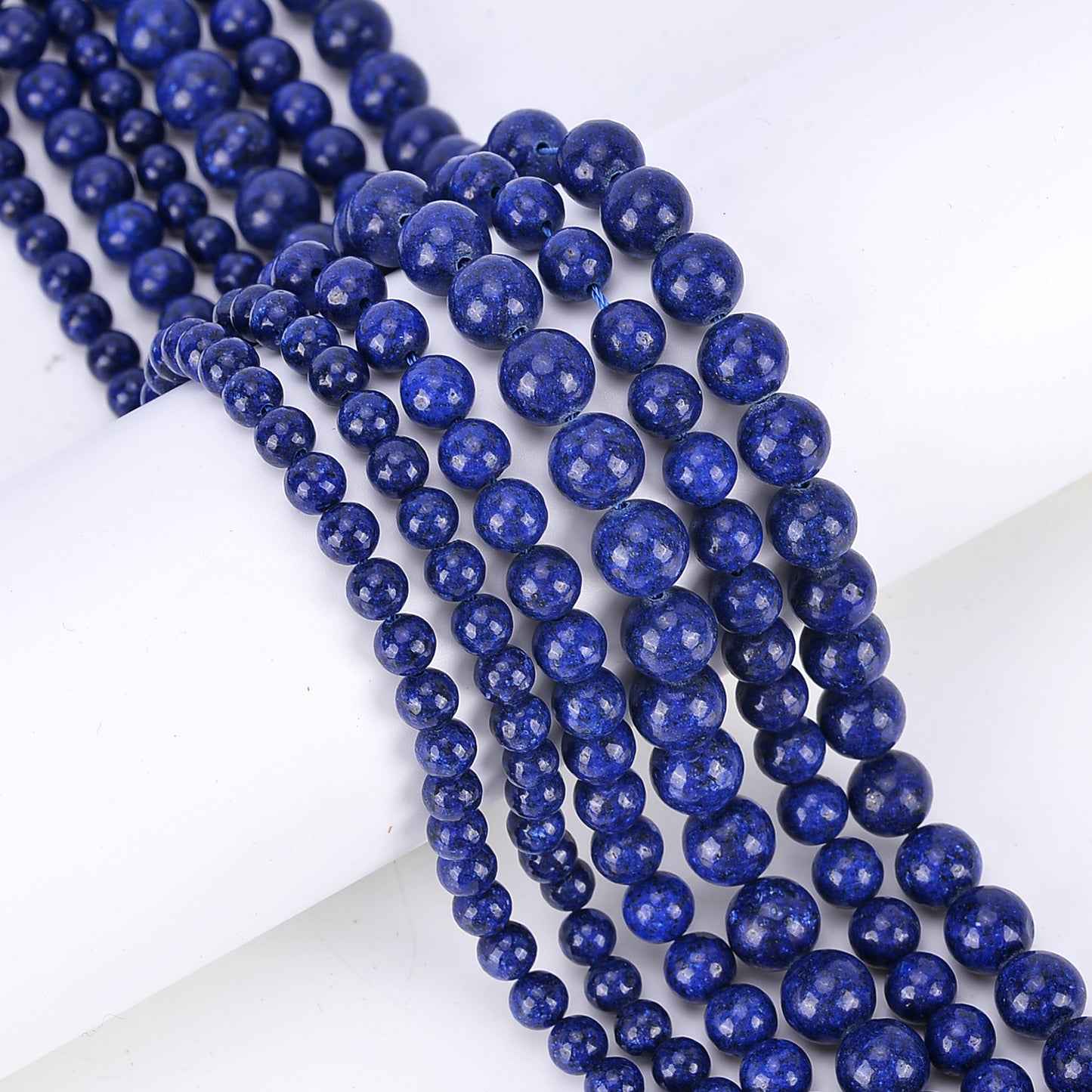 Natural Lapis Lazuli Loose Round Gemstone Beads – 4mm, 6mm, 8mm, 10mm, 12mm