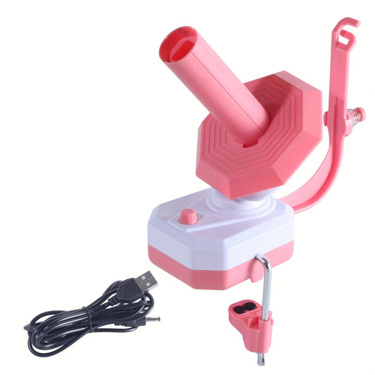 Electric Yarn Ball Winder for Knitting or Crocheting – 10oz Capacity, Speed Control, Adjustable Tension
