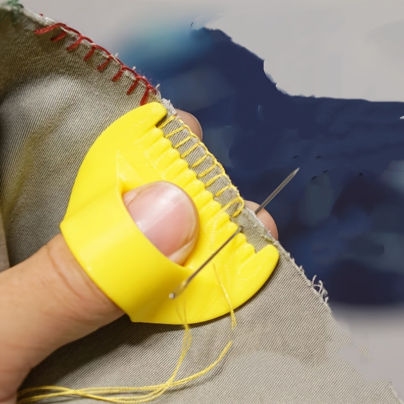 Easy Stitching Tool – Precise Hand Sewing Guide with 4mm & 3mm Spacing | Durable Plastic, Ergonomic Handle, Smooth Edge for Fabric, Quilting & Clothing