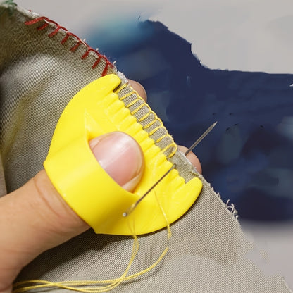 Easy Stitching Tool – Precise Hand Sewing Guide with 4mm & 3mm Spacing | Durable Plastic, Ergonomic Handle, Smooth Edge for Fabric, Quilting & Clothing
