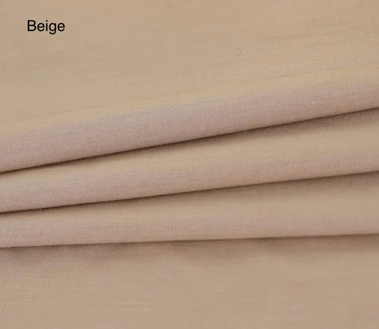 100% Cotton Fabric –1.45 meters by 1 meter – 20 colors Soft, Breathable & Skin-Friendly
