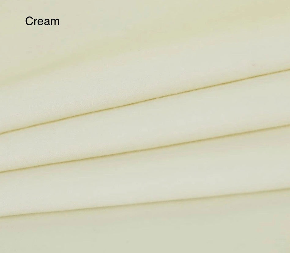 100% Cotton Fabric –1.45 meters by 1 meter – 20 colors Soft, Breathable & Skin-Friendly