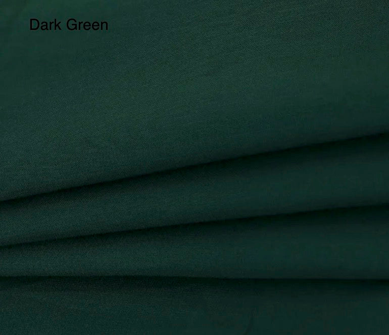 100% Cotton Fabric –1.45 meters by 1 meter – 20 colors Soft, Breathable & Skin-Friendly