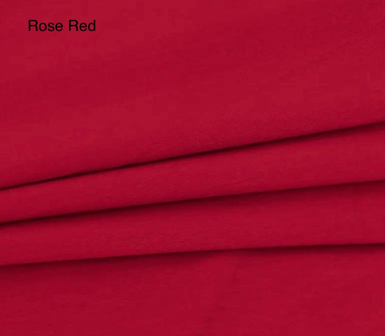 100% Cotton Fabric –1.45 meters by 1 meter – 20 colors Soft, Breathable & Skin-Friendly