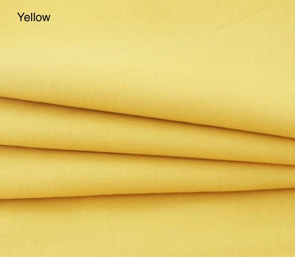 100% Cotton Fabric –1.45 meters by 1 meter – 20 colors Soft, Breathable & Skin-Friendly
