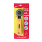 2 sizes 28mm & 45mm Rotary Cutter with Scale – Precision Cutting Tool for Leather, Fabric, Quilting & DIY Crafts