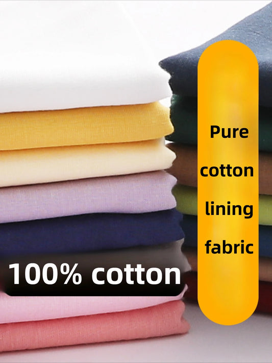 100% Cotton Fabric –1.45 meters by 1 meter – 20 colors Soft, Breathable & Skin-Friendly