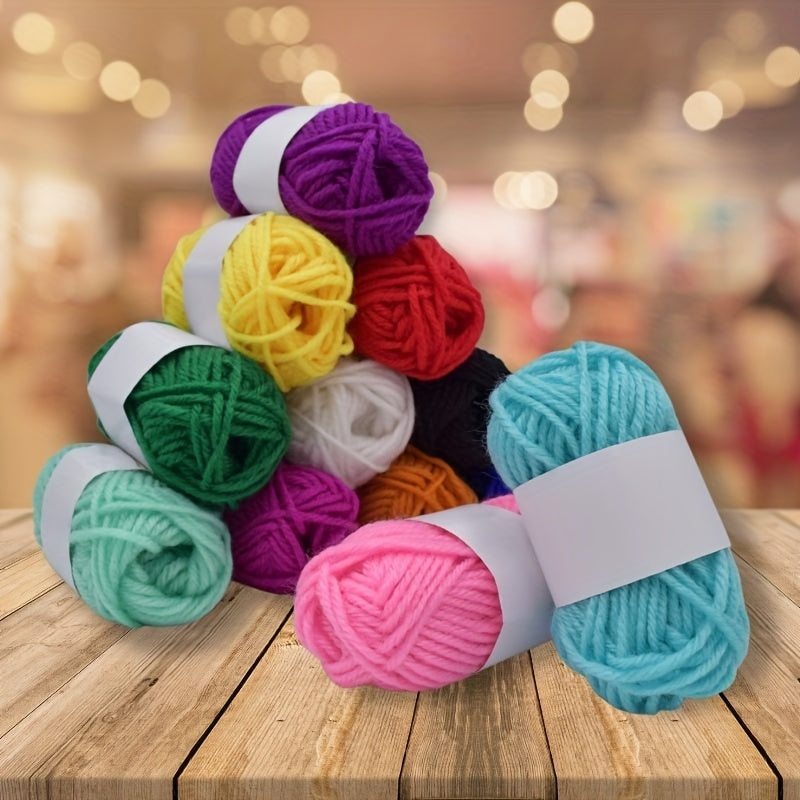 Soft Acrylic Yarn Skeins – Vibrant Colors for Crochet & Knitting