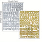 252pcs Gold & Silver Alphabet Stickers | A-Z & 0-9 Self-Adhesive Set for Crafts & Gifts