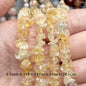 16-Inch Strand of Irregular Crushed Citrine Beads