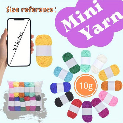 Soft Acrylic Yarn Skeins – Vibrant Colors for Crochet & Knitting