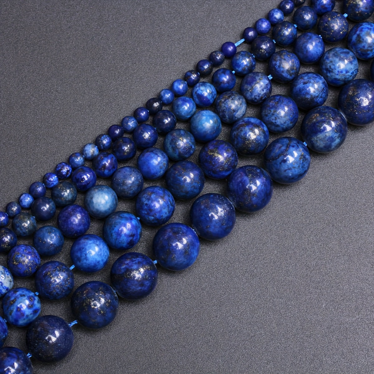 High-Quality Blue Lapis Lazuli Natural Stone Beads