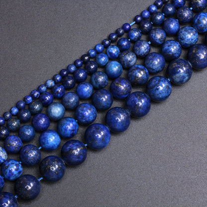 High-Quality Blue Lapis Lazuli Natural Stone Beads