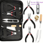 8pcs Jewelry Making Tools Kit with Round Nose Pliers Needle Nose Pliers Diagonal Pliers Wire Cutters Zinc Iron Alloy for DIY Jewelry Repair and Craft