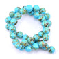 Natural Blue Shell Turquoise Stone Round Loose Beads – 4mm / 6mm / 8mm / 10mm / 12mm