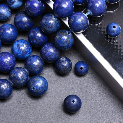 High-Quality Blue Lapis Lazuli Natural Stone Beads