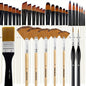 32-Piece Paint Brushes Set – Premium Nylon Bristles for Acrylic, Oil & Watercolor Painting