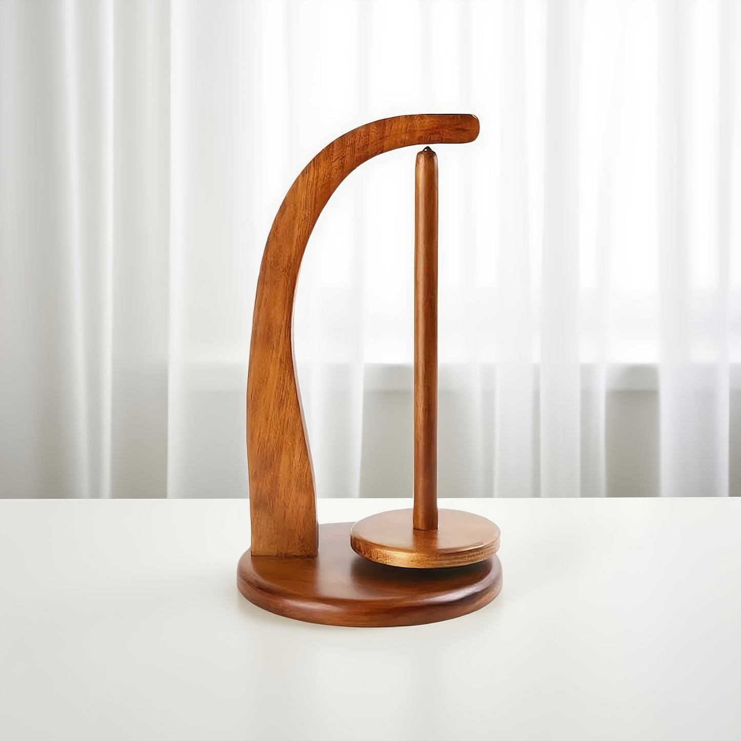 Magnetic Wooden Yarn Spool Holder – Solid Pine Wood- Tangle Free