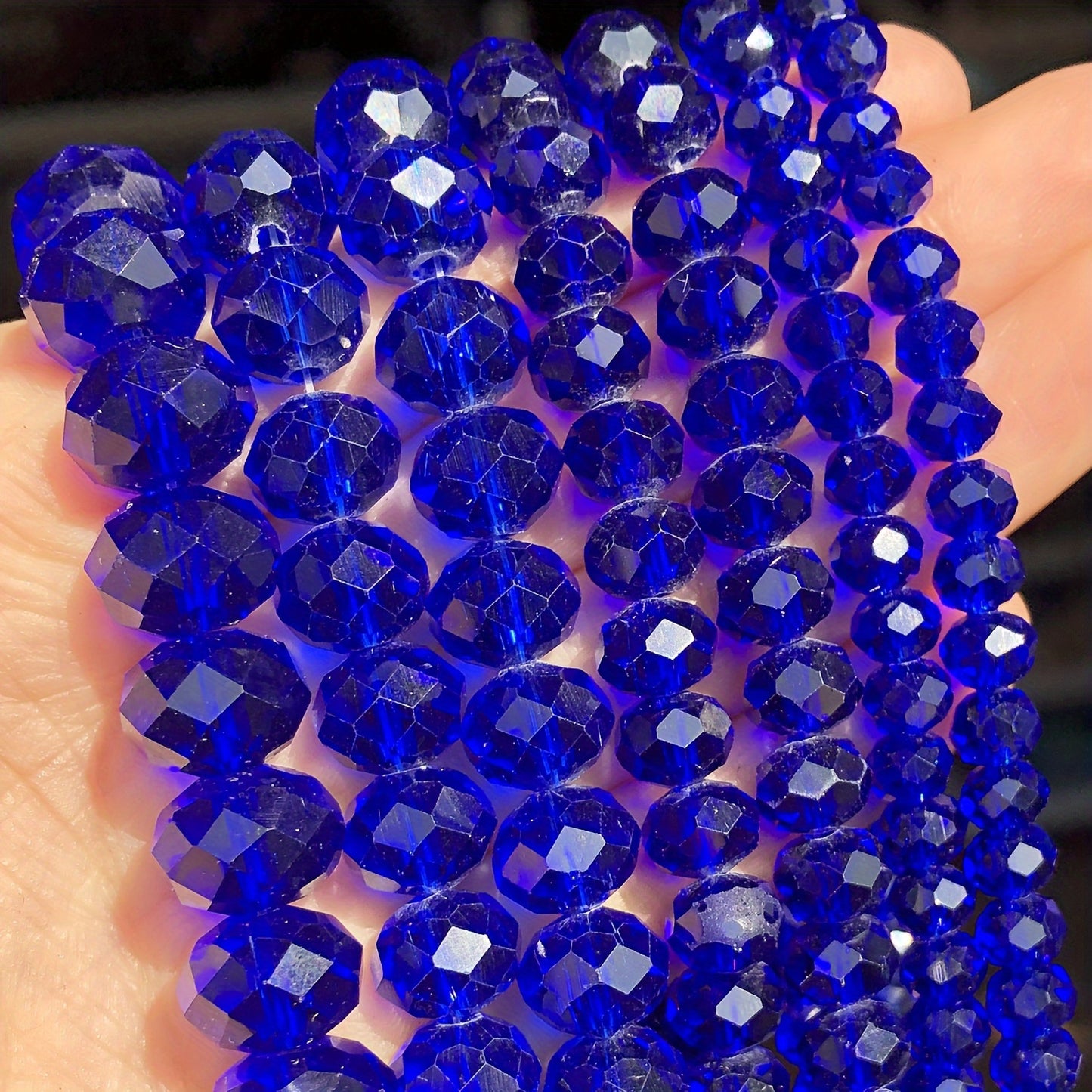 Genuine Multicolor Faceted Rondelle Beads (60-110pcs)