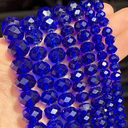 Genuine Multicolor Faceted Rondelle Beads (60-110pcs)